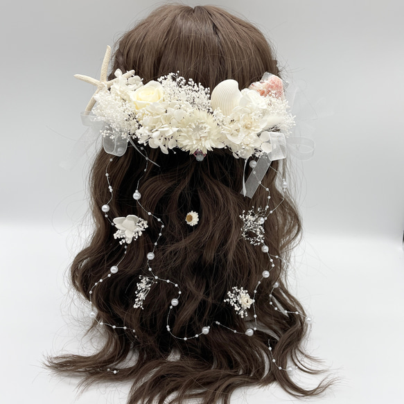 スターフィッシュ  髪飾り　ヘッドドレス　貝殻 3枚目の画像
