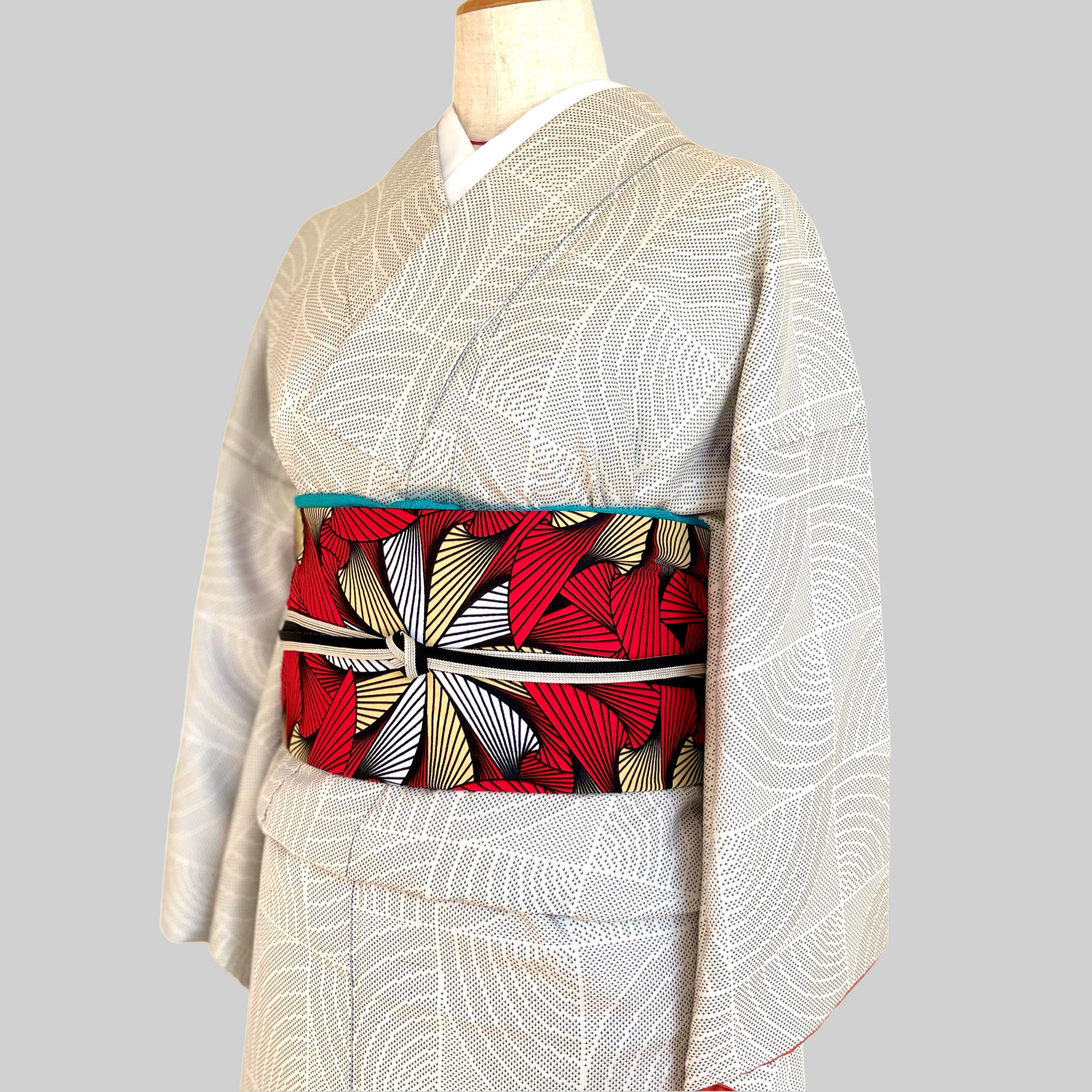 【アフリカ / バティック】アフリカンプリント名古屋帯◆KAZAGURUMA