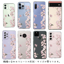 iPhone14/iPhone14Plus/[Inner Sheet/Design Sheet]櫻花花卉圖案 第6張的照片