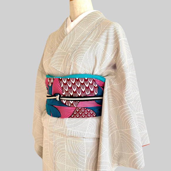 アフリカンプリント名古屋帯◇HANASUGATA 和装小物（帯・半襟） MILELE 