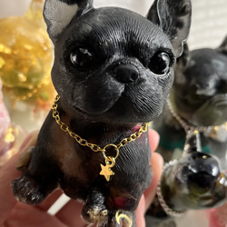 2023 オルゴナイト フレンチブルドック ブラック モリオン 薔薇  