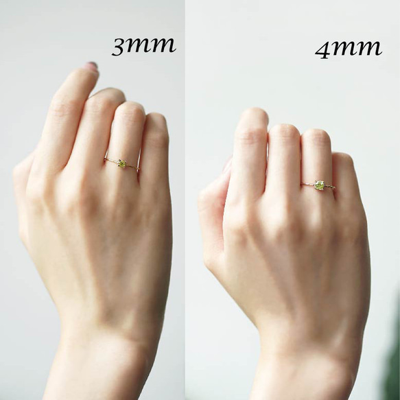 K18榍石3mm戒指～Angeline 第6張的照片
