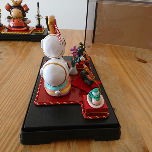 賑やかな 五月人形 こどもの日 端午の節句 こいのぼり 男の子 かしわ