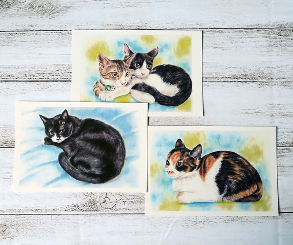 抽象的な猫のパステル画 絵画】猫のパステル画（Uちゃん） - メルカリ