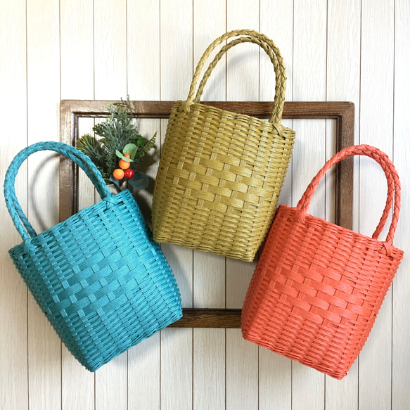 まーこはる様専用ページ クラフトバンドかご