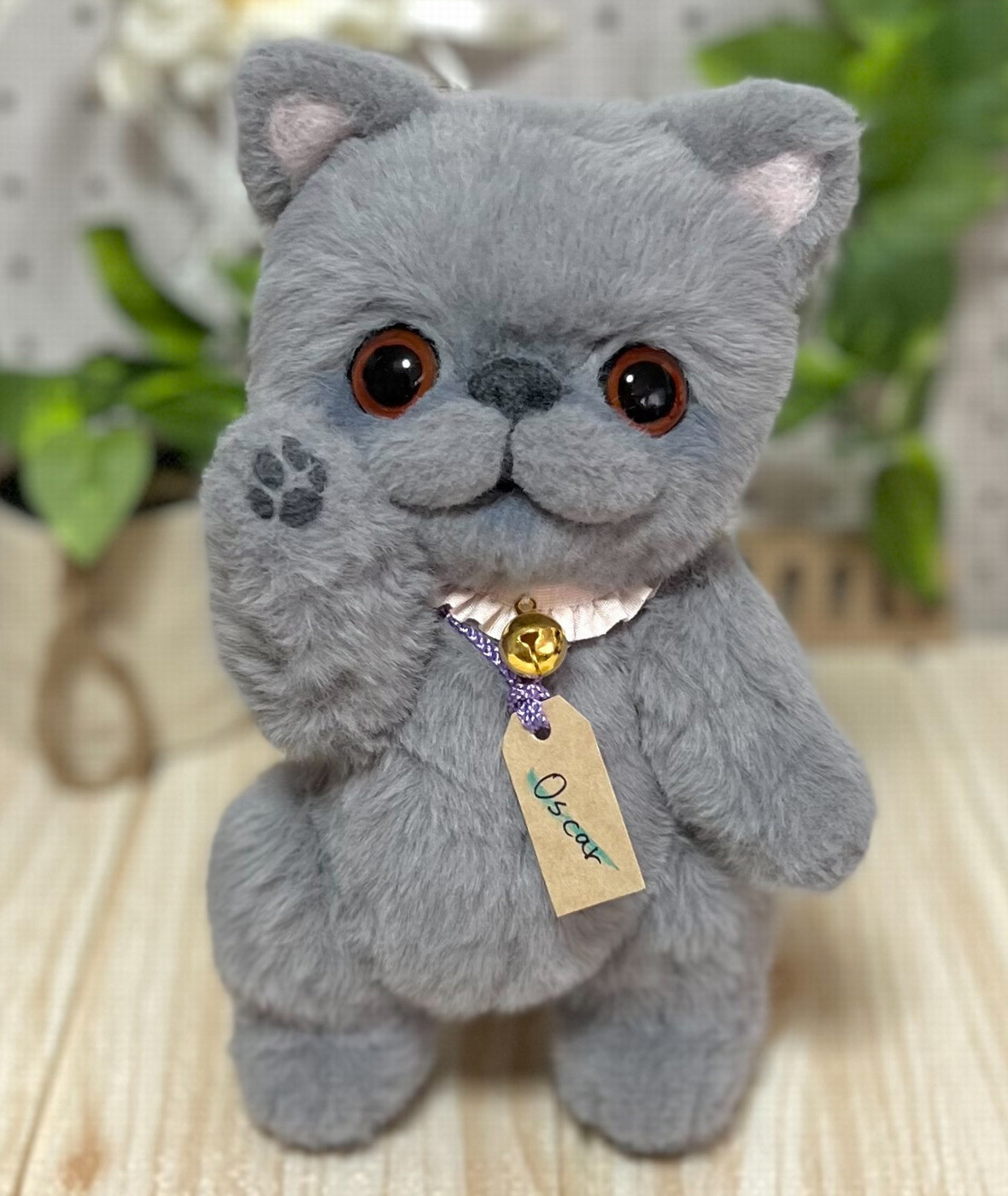 仔猫ピーナッツちゃん アーティストベア ぬいぐるみ 海外作家様