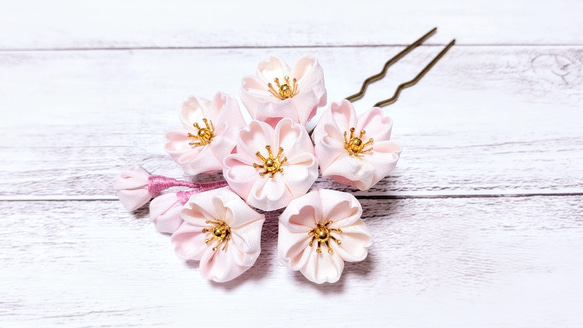 桜 つまみ細工の髪飾り 簪【ピンク】 かんざし Mulan magnolia 桜 つまみ細工の髪飾り 簪【ピンク】 かんざし Mulan magnolia