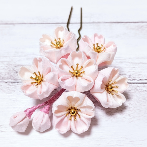 桜 つまみ細工の髪飾り 簪【ピンク】 かんざし Mulan magnolia 桜 つまみ細工の髪飾り 簪【ピンク】 かんざし Mulan magnolia