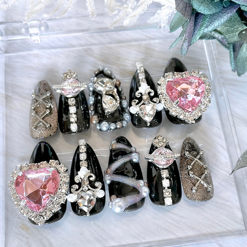 ネイルパーツ 地雷系 悪魔 羽 天使 パーツ 【公式通販】