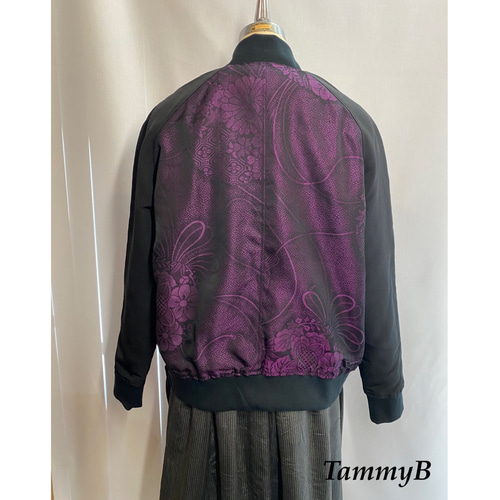 着物リメイク スカジャン 着物リメイク スカジャン ピンク ジャケット TammyB 通販