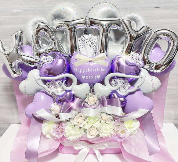 おむつケーキ　バルーンギフト　バルーンアレンジ　バルーンブーケ　誕生日　生誕祭　結婚祝い　記念日　オーダーページ TravisJapan