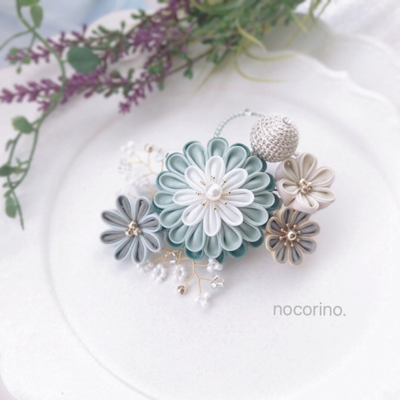 つまみ細工髪飾り 成人式 卒業式 袴 入学式 結婚式 コサージュ  