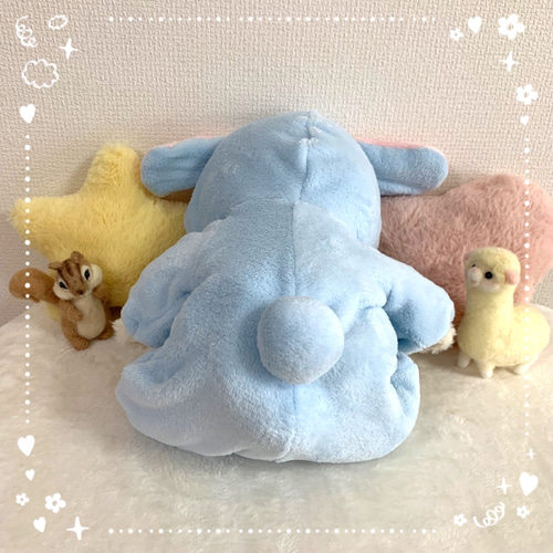 Sサイズジェラトーニ♡水色たれ耳うさぎ着ぐるみ♡ ぬいぐるみ めーめ