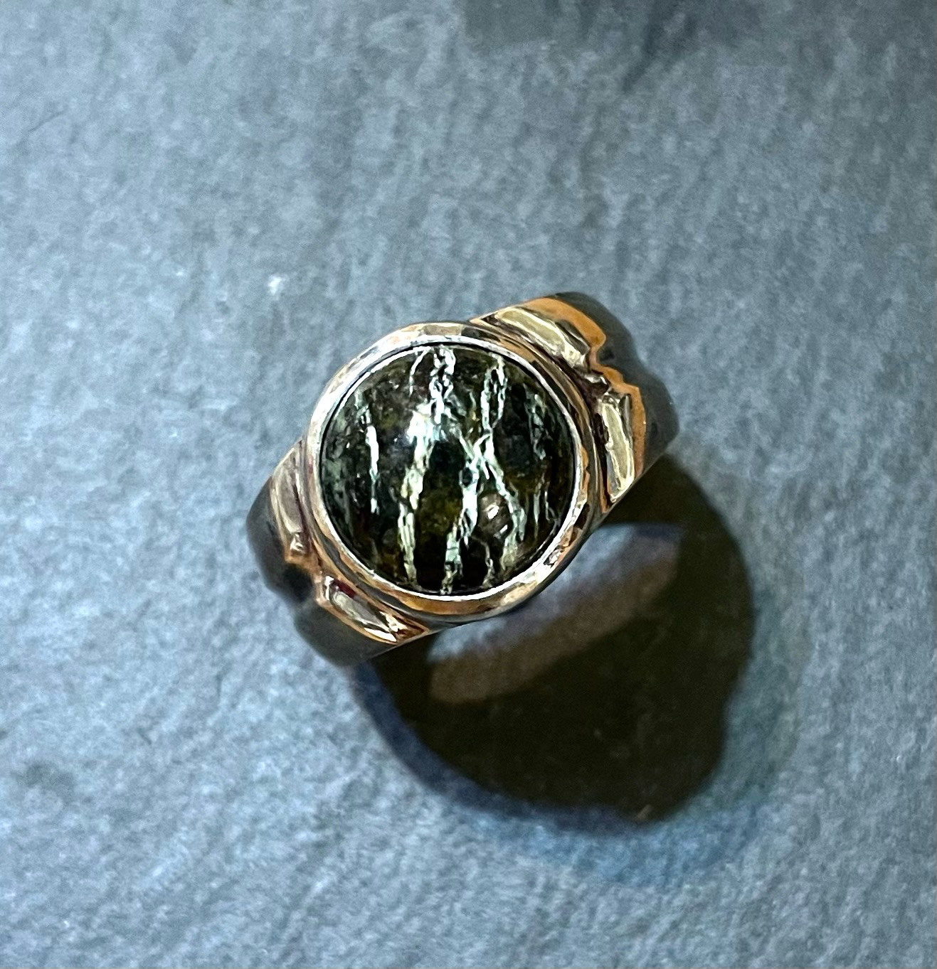 SILVER ゼブラジャスパーリング