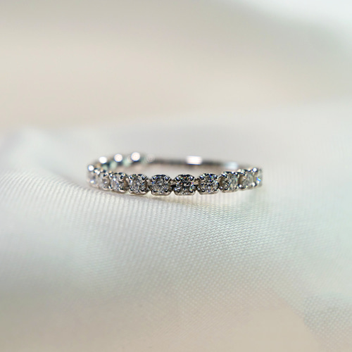 ◇受注制作◇ハーフエタニティリング エタニティリング