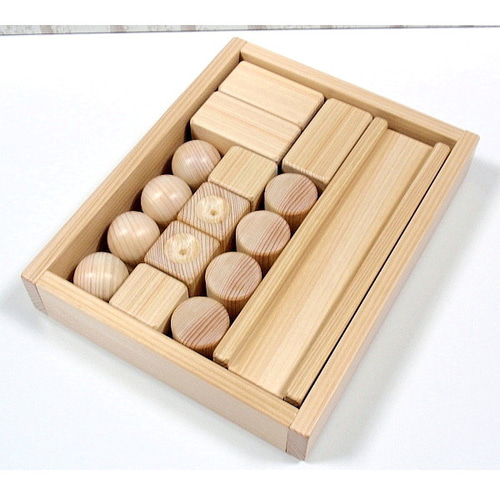 転がる積み木15ピース/木製玩具/木のおもちゃ おもちゃ・人形 ウッド