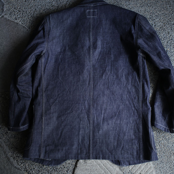 Railroad Jacket Selvedgedenim 10oz　カバーオール　パターンオーダー可 12枚目の画像