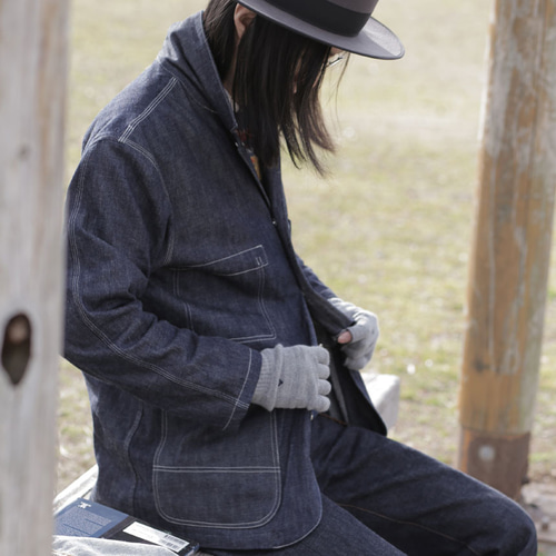 Railroad Jacket Selvedgedenim 10oz カバーオール パターンオーダー可