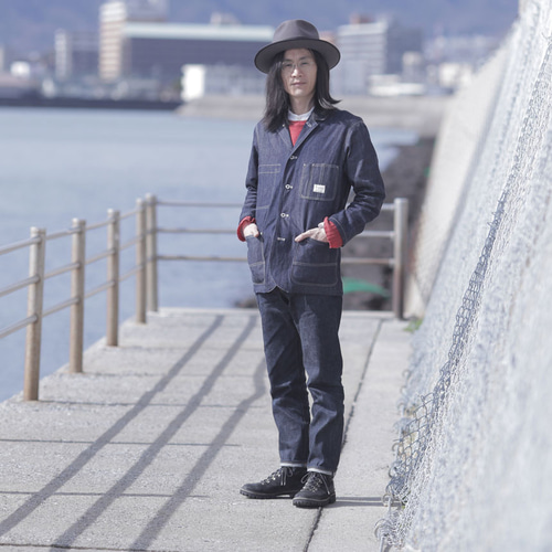 Railroad Jacket Selvedgedenim 10oz カバーオール パターン