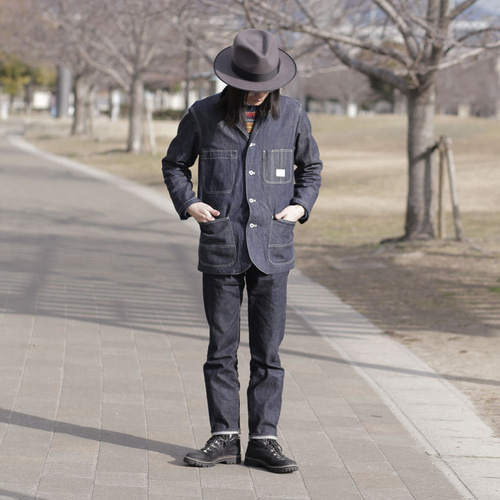 Railroad Jacket Selvedgedenim 10oz カバーオール パターンオーダー可