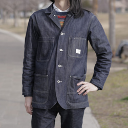 Railroad Jacket Selvedgedenim 10oz　カバーオール　パターンオーダー可 15枚目の画像