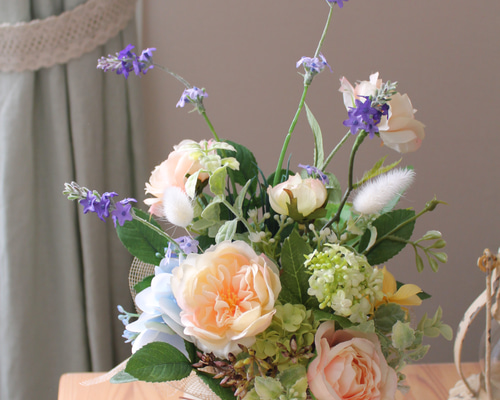 専用　すずらん　ブライダルベール　ラベンダー　クレイフラワー すずらん ライラック ラベンダー スワッグ＜アーティフィシャル