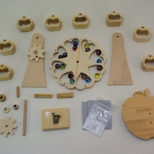 手作り 木のおもちゃ 工作用煌めく観覧車 木製 子供 インテリア