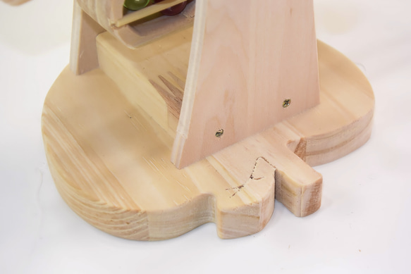 手作り　木のおもちゃ　煌めく観覧車完成品　木製　子供　インテリア　プレゼント　 2枚目の画像