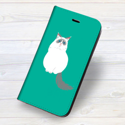 iPhone フラップ無し手帳型ケース ★ネコのリリーミックス 2枚目の画像