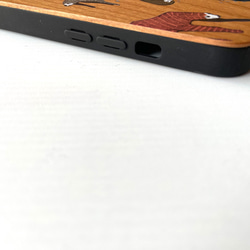 ナマケモノくんの木製スマホケース【iPhone・Xperia・HUAWEI対応】 5枚目の画像