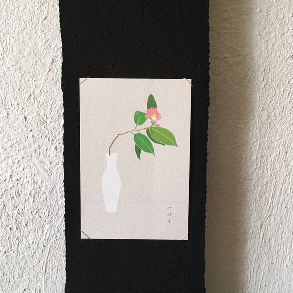 和のポストカード　「椿」３柄セット 6枚目の画像