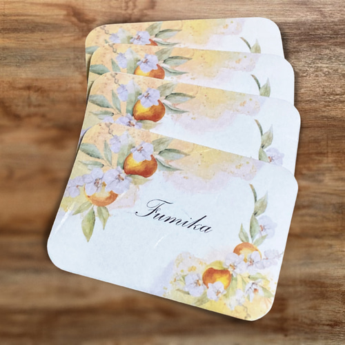 天然アロマのペーパーサシェ（シトラスブレンド）4枚入 その他雑貨