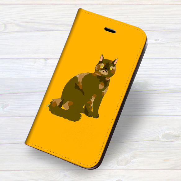 iPhone フラップ無し手帳型ケース ★ネコのミコミックス 2枚目の画像