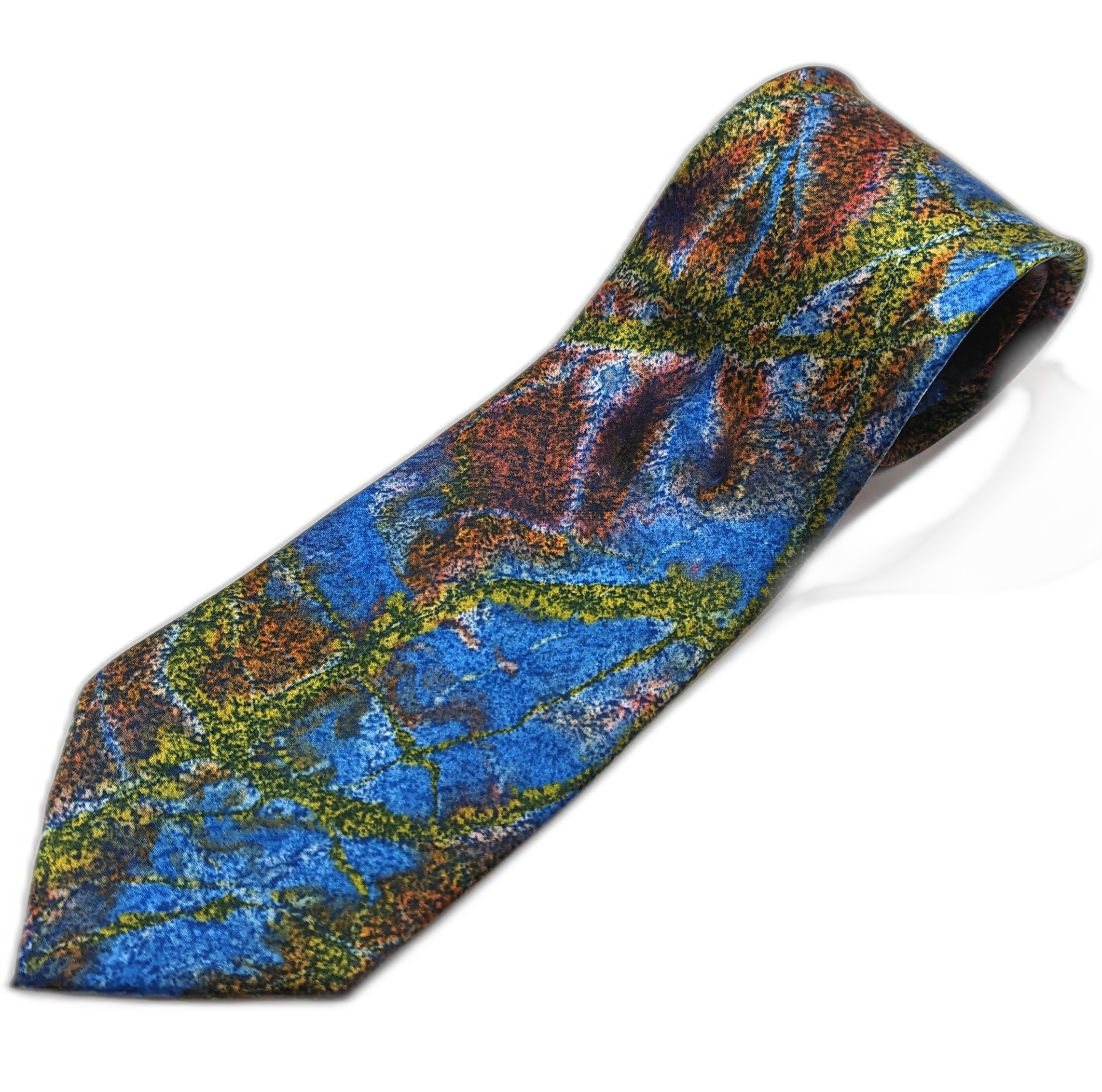 【一点物】墨流し染ネクタイ　ワイルド-NN16