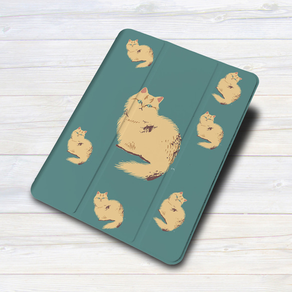 iPadケース ★ネコのオスカーミックス　手帳型ケース ※2タイプから選べます 3枚目の画像