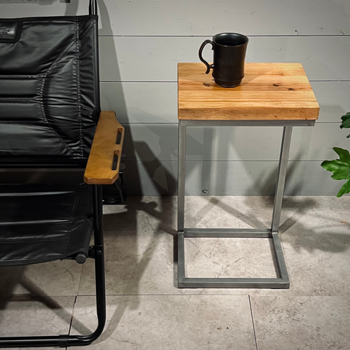 サイドテーブル コーヒーテーブル 無垢材 サイドテーブル 【 w i r e 