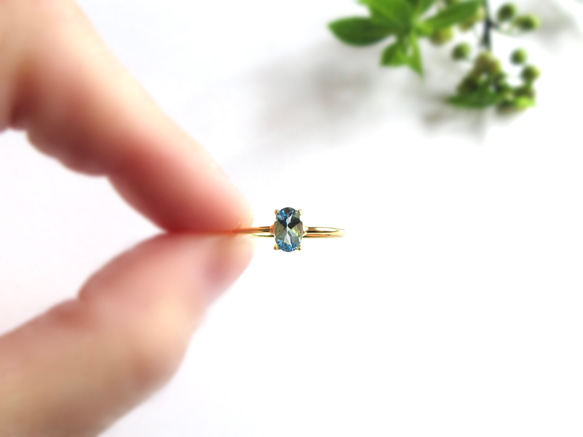 [三月生日石] 6 x 4 毫米高品質巴西「海藍寶石」戒指 [數量有限] 第10張的照片