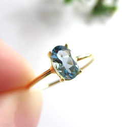 [三月生日石] 6 x 4 毫米高品質巴西「海藍寶石」戒指 [數量有限] 第12張的照片