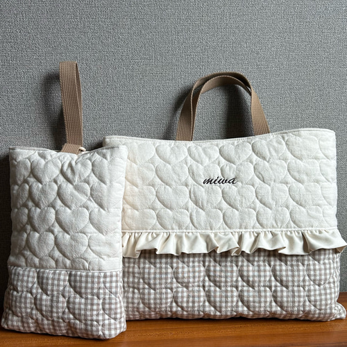 レッスンバッグ 上履き入れ 体操服袋 ヌビムーンスター刺繍
