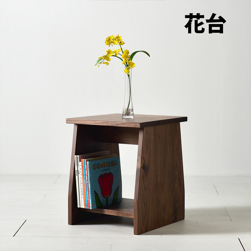 花台　スツール　サイドテーブル　展示台 スツール 木製 天然木 モンキーポット サイドテーブル フラワー