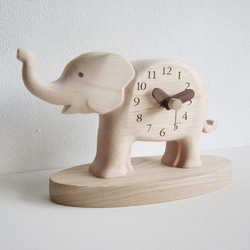 アフリカの小象さん　置き時計 3枚目の画像