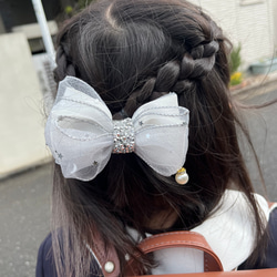 ハンドメイド リボン ヘアゴム 8個セット 和柄 黒 ピンク 紫