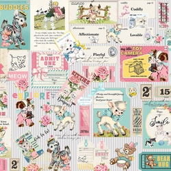 オリジナル 生地 ブロックデザイン ハンドメイド素材 パネル生地