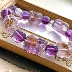 高品質　ハートのアメジスト　カコクセ入り　置物 高品質 ハートのアメジスト カコクセ入り 置物 高品質 ハートの