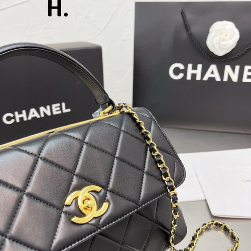 CHANEL シャネルTrendy黑色复古風ショルダーバッグ ショルダーバッグ