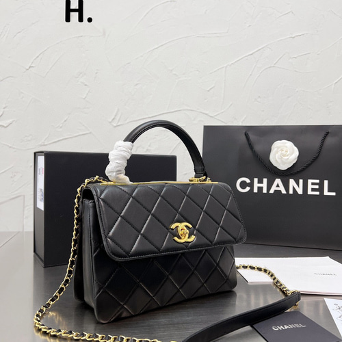 CHANEL シャネルTrendy黑色复古風ショルダーバッグ ショルダー
