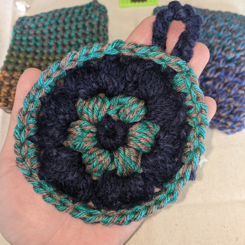 アクリル 毛糸 エコたわし 4枚 その他キッチン小物 みかんネコ 通販