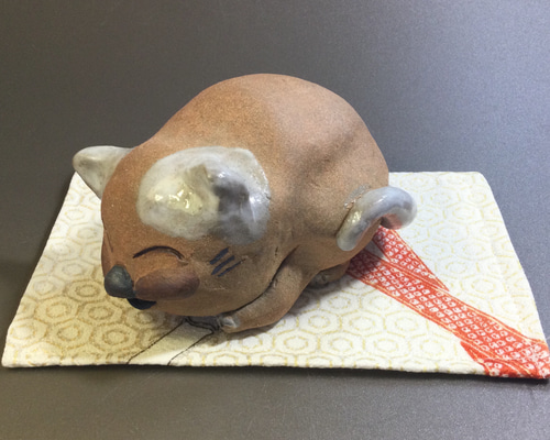 陶器の置き物 眠り猫 その他置物 陶芸工房 陶楽 通販 15417839｜Creema