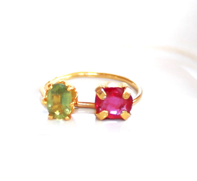 - 苺 ichigo- Color Sapphire & Ruby Ring