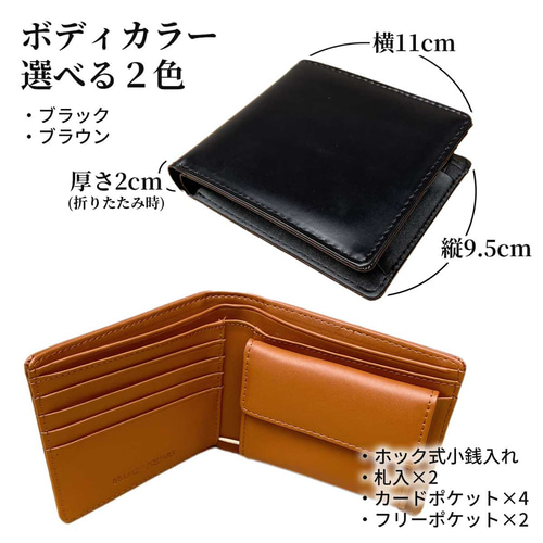 ペンギン】 牛革 二つ折り財布 メンズ オイルドレザー 父の日